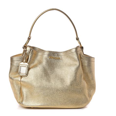 metallic prada bag|PRADA Metallic Vitello Studded Mini Bag Platino .